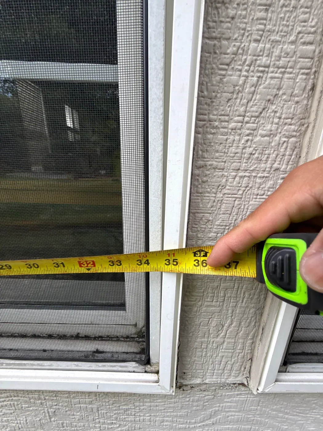 Frame and seal detail on a Castleton window job