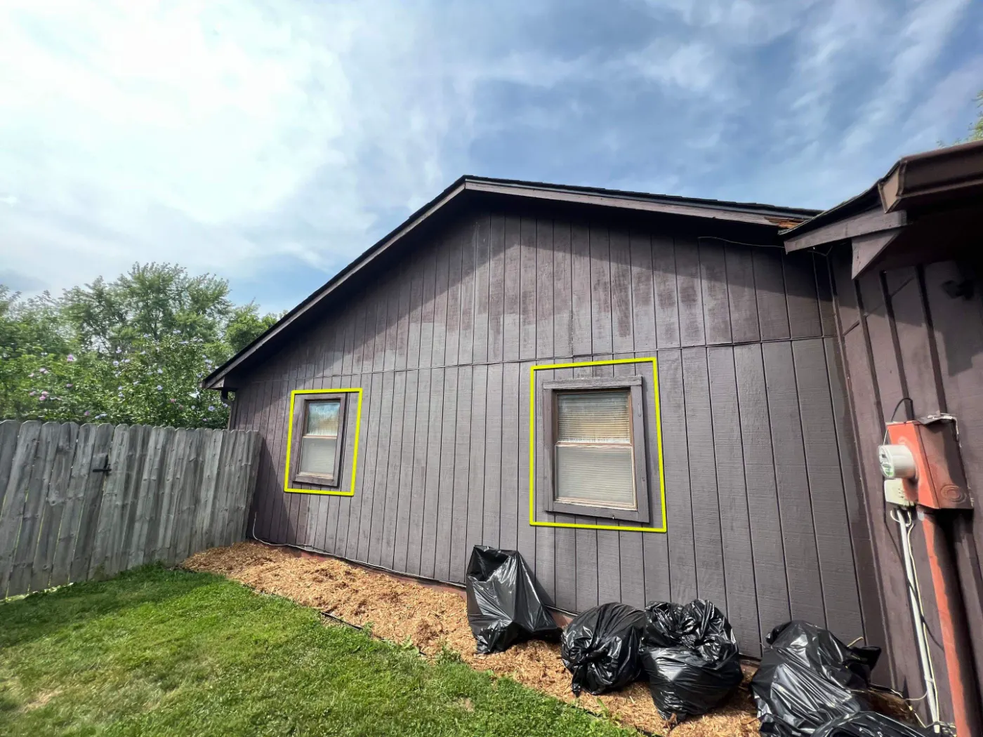 Storm-damaged window documented in Castleton